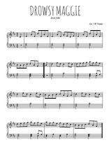 Téléchargez l'arrangement pour piano de la partition de irlande-drowsy-maggie en PDF